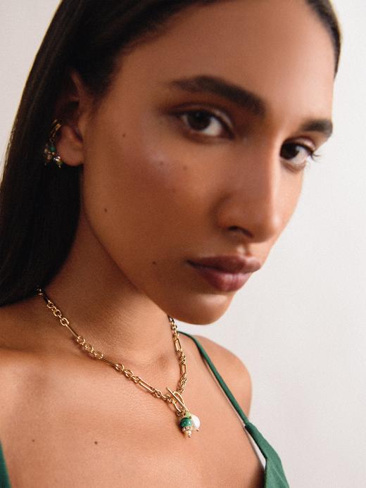 Chabaux GARDEN OF MORVI系列短项链 - 绿色/黑色 商品图0