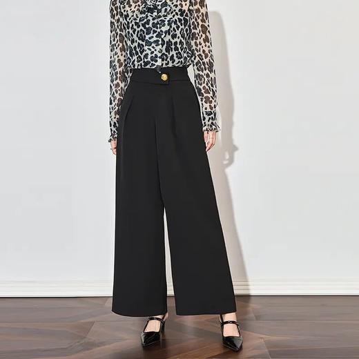 【高货wl】全新升级【铂金会员201/天猫269/差价68】(11422) 洛诗琳春款时尚高级感通勤简约高腰垂坠感宽松西装阔腿裤 商品图0