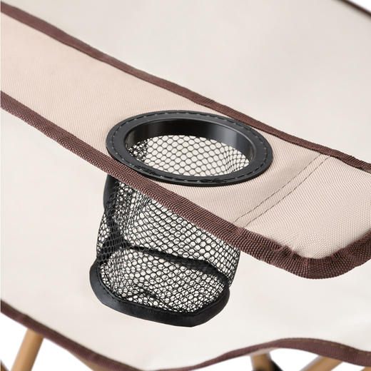 【承重100kg 轻量稳固】大迈 扶手折叠轻躺椅-布拉格棕 商品图5