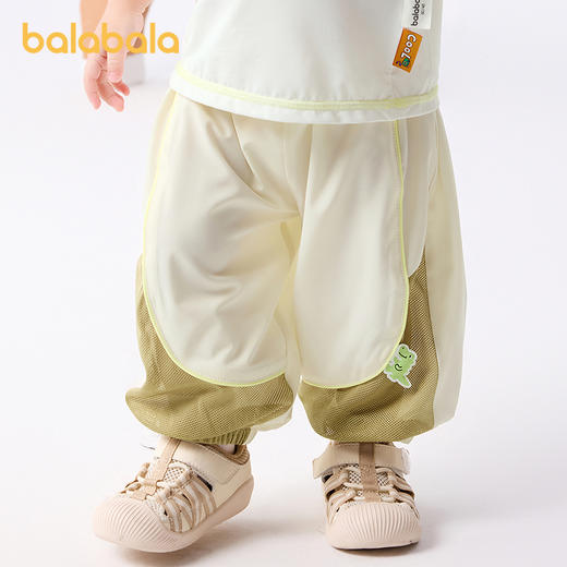 巴拉巴拉裤子婴儿夏季薄款长裤女童休闲裤男童运动裤2025新款潮酷 商品图2