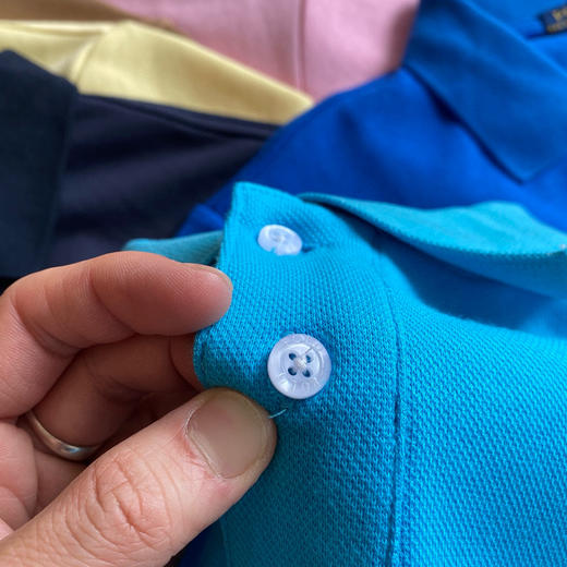 点此购买 拉夫劳伦十二色通勤商务休闲纯色小LOGO刺绣纯棉短袖polo衫 cp 311083 商品图12