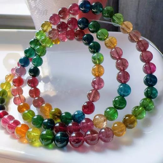 6mm-7mm多圈彩虹碧玺手串 商品图4