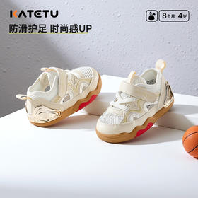 卡特兔学步鞋2025夏季新品宝宝鞋防滑耐磨网眼透气板鞋儿童凉鞋