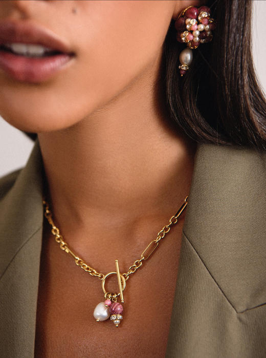 Chabaux GARDEN OF MORVI系列短项链 - 粉色 商品图1