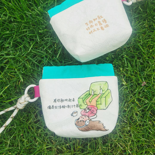 小林漫画 杜邦纸 拼接 把欢笑装进口袋的治愈系零钱袋/收纳包/耳机袋/ 商品图3