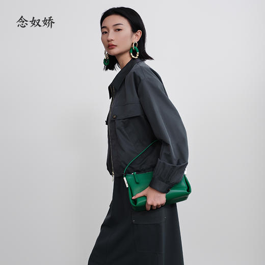 【商场同款】CNJ5373 “miu系夹克”  石墨灰色猎装夹克  短外套 商品图1