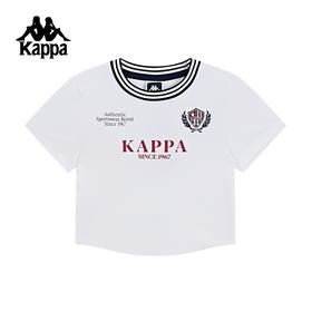Kappa卡帕背靠背运动t恤女2025新款夏季圆领短袖修身透气上衣女士K0F42TD02