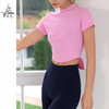 （断码清仓）梵美人 Y1093H 瑜伽短袖 无胸垫 提花波浪纹 商品缩略图1