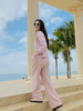 【百图lulu定制】【多巴胺套装】弹力棉面料 可翻领可立领 公主线外套 抽绳直筒 休闲长裤 商品缩略图5