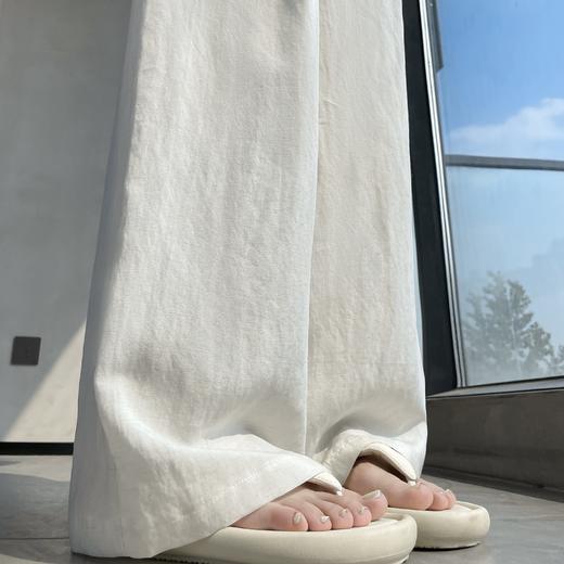 卷卷紫天丝亚麻阔腿裤｜自带凉感，舒适透气 商品图6