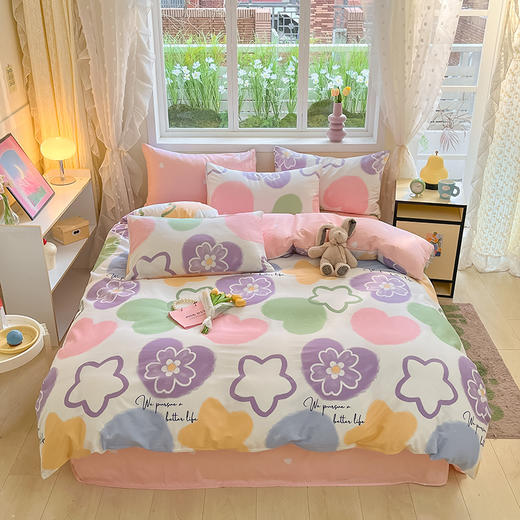 全棉印花系列单被套 耐磨耐用透气印花纯棉被套 商品图0