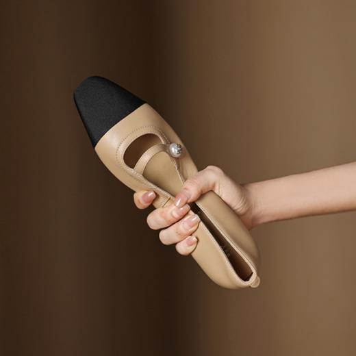 【预售5天】气质内增高单鞋，法式小香风浅口拼色玛丽珍晚晚女鞋HCYYHD&5913 商品图2