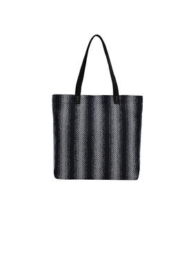 callisto藏青条纹手提袋