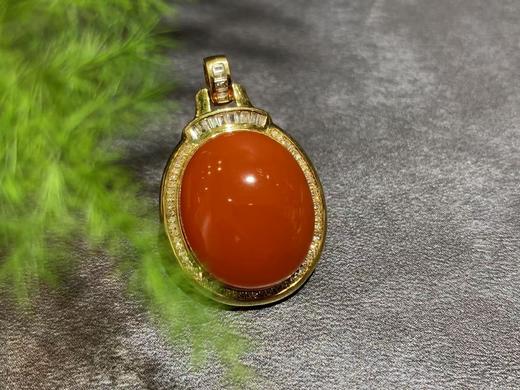 【御珠宫坊】金镶南红吊坠 商品图3