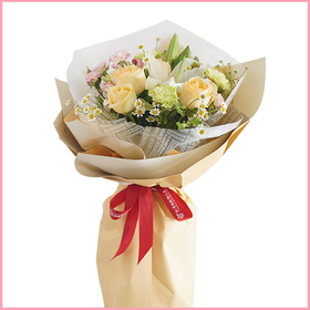 爱的陪伴丨玫瑰混搭花束