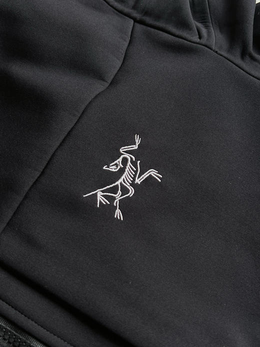 点此购买 始祖鸟春秋季男子户外徒步运动防风防泼水梭织立领软壳夹克 LL 311002 商品图11