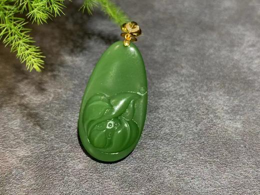 【御珠宫坊】金镶碧玉花牌 商品图3