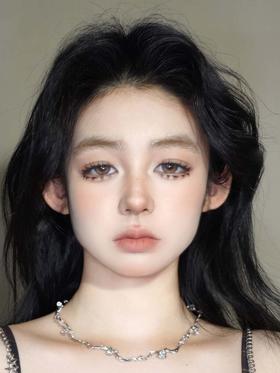 summerbaby 月抛 香槟奶咖（奶茶可可月抛款） 直径14.5mm着色13.7mm