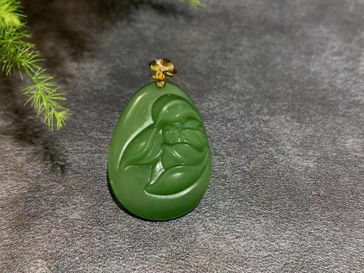 【御珠宫坊】金镶碧玉花牌 商品图5