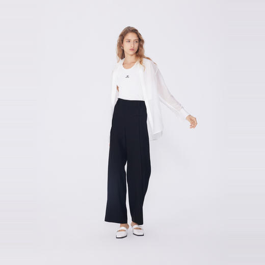 NEELLY纳俪商场同款春新款纯色长袖衬衫醋酯纤维女简约舒适上衣N25034B04610 商品图2