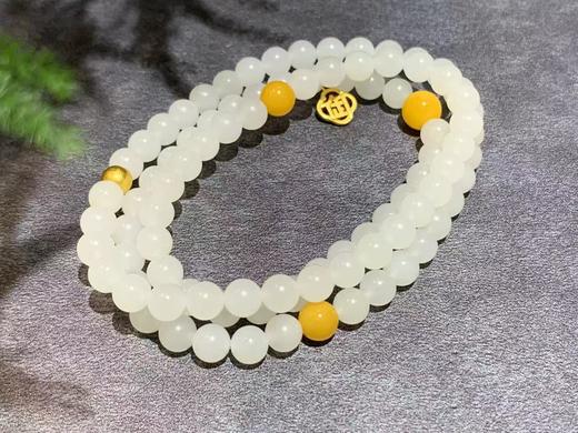 【御珠宫坊】羊脂白玉珠串 商品图0