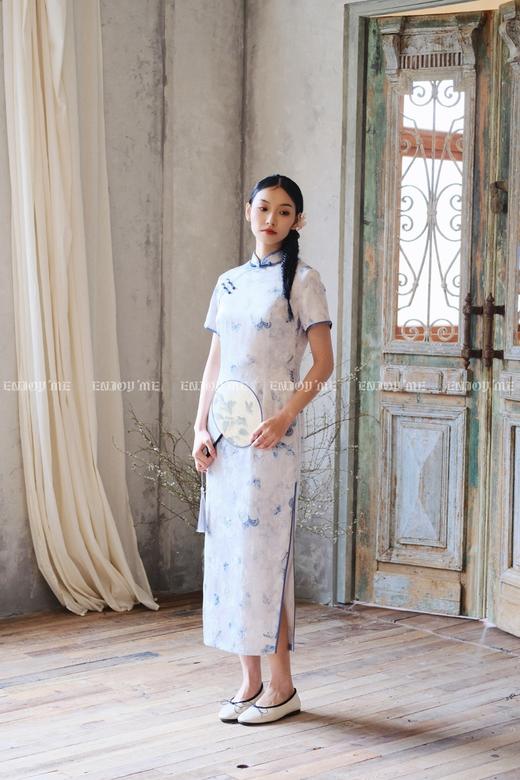 【门店同款】ENJOY春季云敛-春光推盏春日蝶序中式旗袍 162146352 商品图4