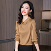 2025新款纯色优雅百塔女士真丝衬衫AES3560 商品缩略图0