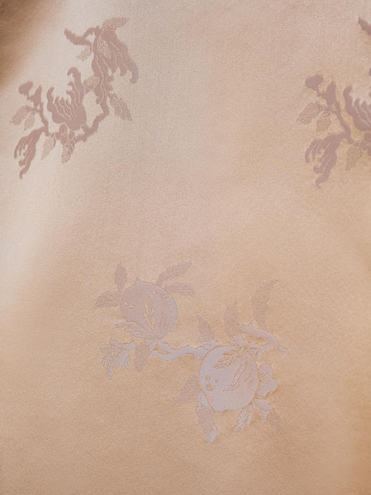 盛唐牡丹| 玉色石榴花纹花锦缎马甲 商品图11