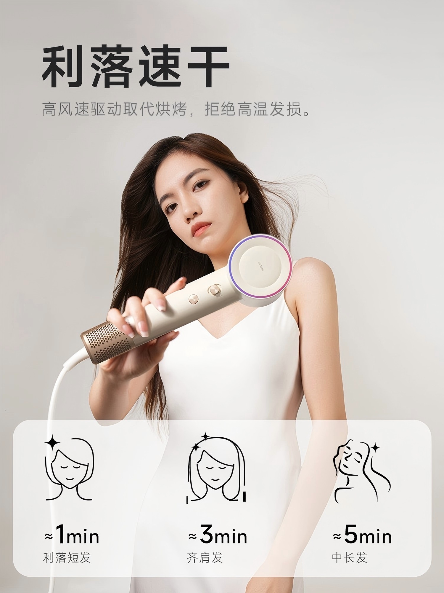 DOCO 家用 6亿负离子高速电吹风