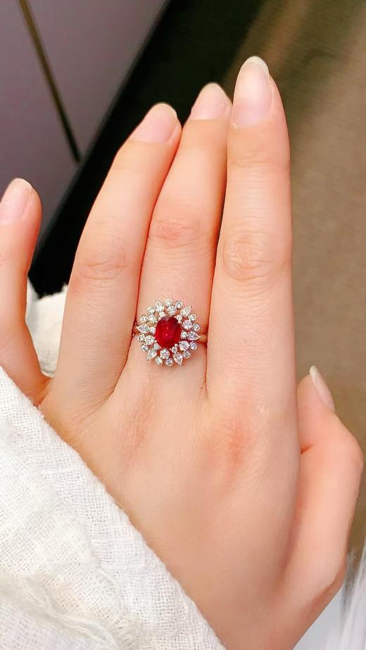 1.52ct刻面红宝石戒指 商品图3