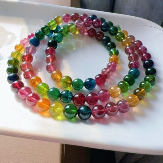 6mm-7mm多圈彩虹碧玺手串 商品图3