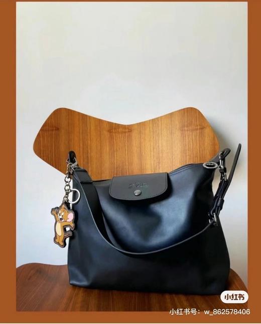 纯原珑骧牛皮百搭通勤腋下包单肩斜挎休闲女包邮差包大容量购物袋 商品图1