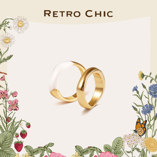 【蔡少芬&毛晓彤&吴昕&段奥娟&刘芳菲&刘忻同款】Garden of Eden 伊甸园系列 | 涟漪戒指（港码14-16） 商品图0