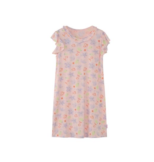 【繁花似锦莫代尔】SCHIESSER德国舒雅女童繁花似锦系列莫代尔面料短袖花边家居裙3F/24358D 商品图0