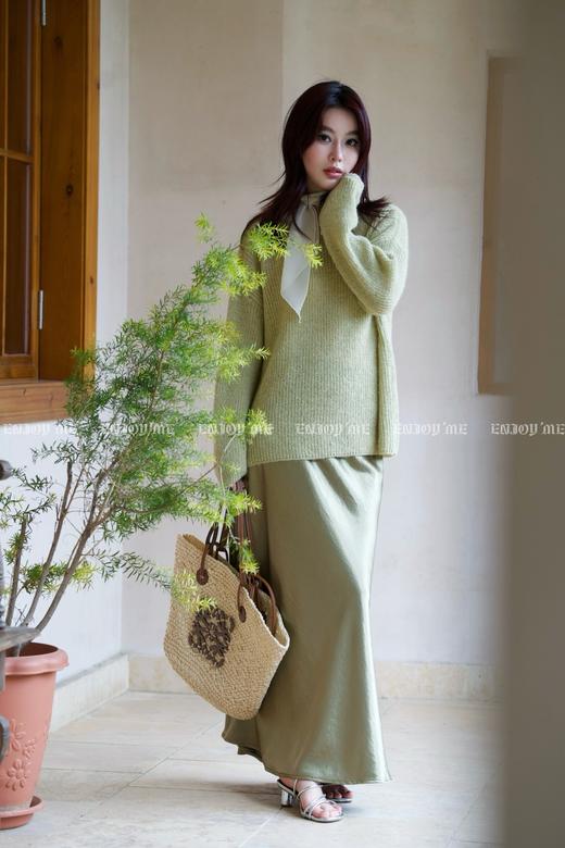 【门店同款】ENJOY春季“绮梦繁花”玫瑰花飘带毛衣 161844204 商品图1