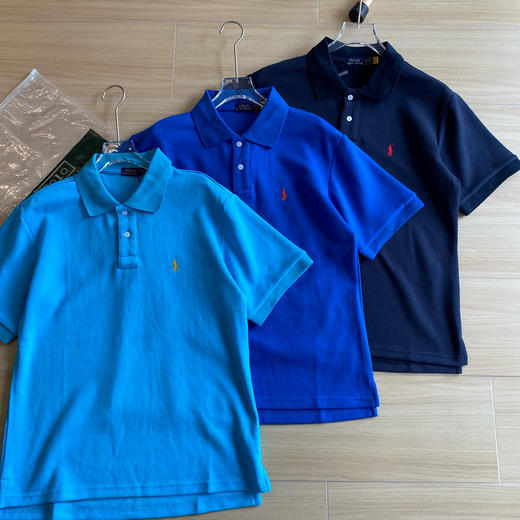 点此购买 拉夫劳伦十二色通勤商务休闲纯色小LOGO刺绣纯棉短袖polo衫 cp 311083 商品图8