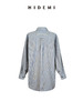 HIDEMI极简色织条纹大廓形口袋设计感oversize知识分子衬衫 商品缩略图8