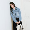 【严选】诗凡黎牛仔外套2025年春新款设计感小众百搭显瘦休闲甜酷短款上衣7G3110101 商品缩略图0