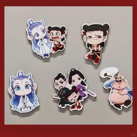 【爆款！哪吒冰箱贴】哪吒2魔童闹海周边冰箱贴年货节亚克力冰箱贴敖丙新春家居装饰，多场景适用。ry 商品图0