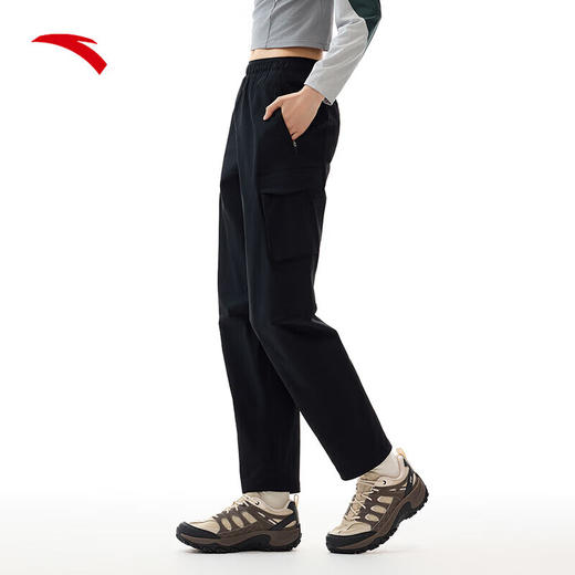 安踏（ANTA）宽松休闲裤女春季裤子女梭织运动长裤直筒裤162517502 商品图0