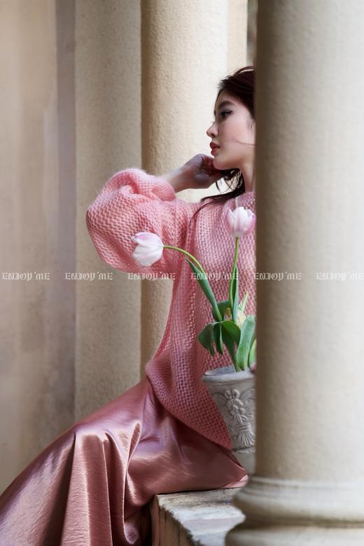 【门店同款】ENJOY春季绮梦繁花镂空圆领针织 161848045 商品图9