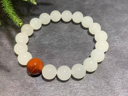 【御珠宫坊】羊脂白玉手串 商品图0