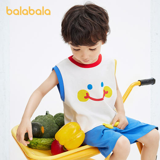 【限时秒杀】巴拉巴拉童装宝宝短袖套装男童速干T恤夏装儿童两件套2025新款潮 商品图2