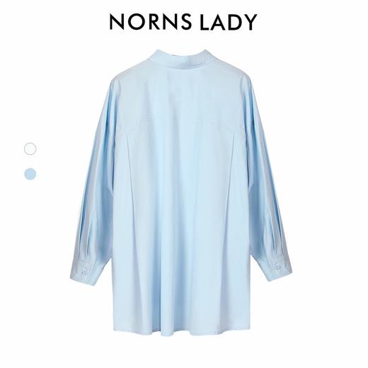 NORNS LADY诺恩 春秋款舒适透气简约长袖衬衫纯棉衬衣T25SY04041【清仓不退不换】 商品图4