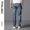 PINLI品立2025春夏新款潮牌修身水洗牛仔裤男士百搭休闲小脚长裤GD252116163 商品缩略图2