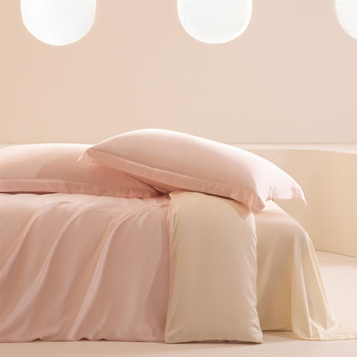 【品牌直发】加倍生活 兰精天丝棉纯色四件套 柔软顺滑 现代典雅 轻奢质感  吸湿透气 床单床笠可选 商品图2