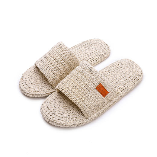 雅路人2025新款手工亚麻编织男女室内居家高端四季凉拖鞋软底静音 商品图4