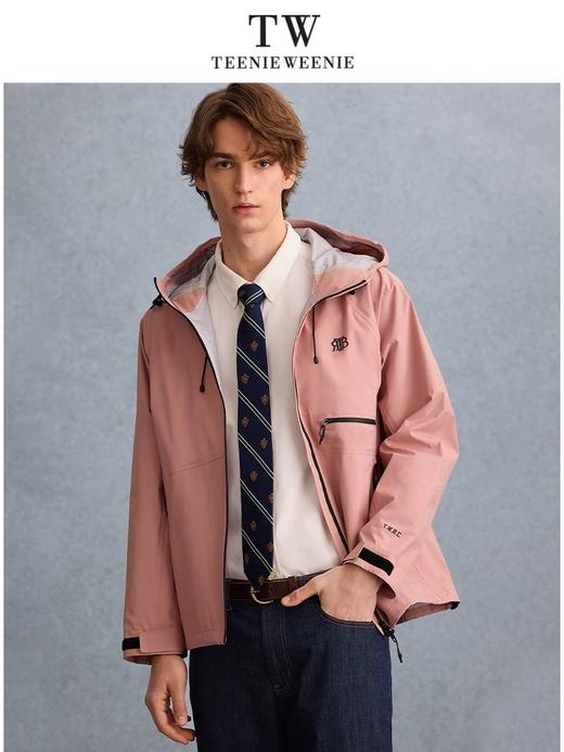 【潮流主推】【王星越同款】TeenieWeenie小熊男装连帽外套2025春情侣户外夹克TNJJ2523S1K 商品图3