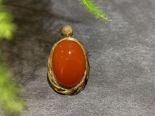 【御珠宫坊】金镶南红吊坠 商品图5