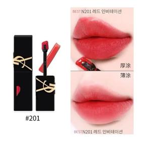 【品牌授权】YSL哑光版圣罗兰新版爱心浮雕黑管唇釉哑光版 216 201 202 230 231 234